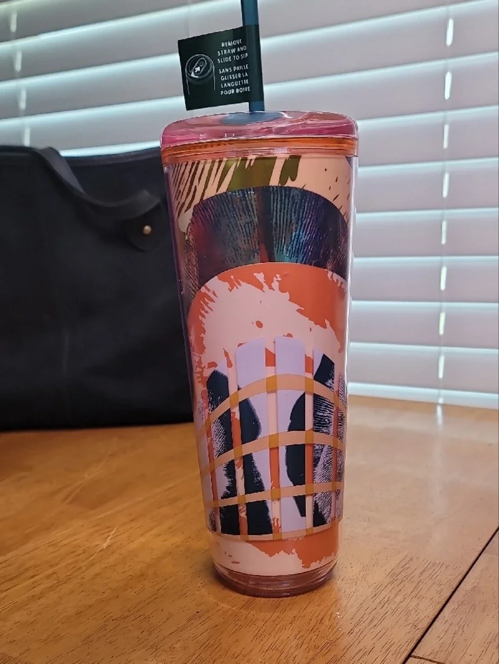 Fall 2024 Abstract Brushstroke Tumbler 24 oz Hot & Cold